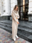 теплое макси платье с хомутом